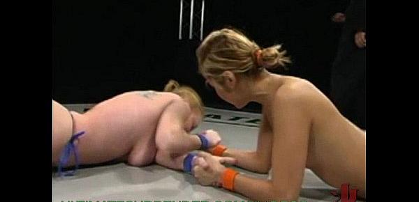  Female wrestler fucks the loser